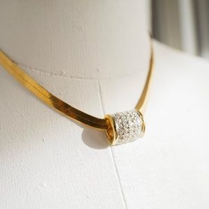 Vintage snakechain costume jewelry necklace